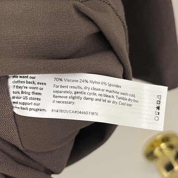 EILEEN FISHER Streetch Crepe Mandarin Collar Jacket Cobblestone Sz M - Picture 9 of 11